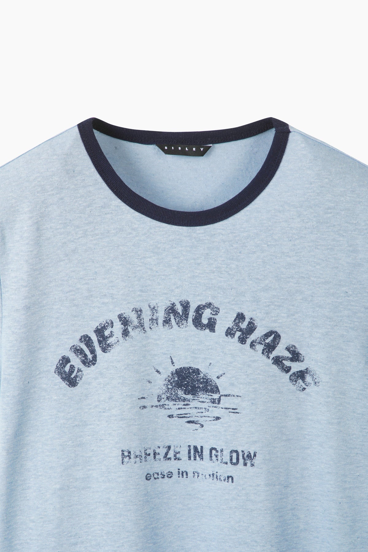 T-shirt com contraste em mistura de linho - ucb_image_BS