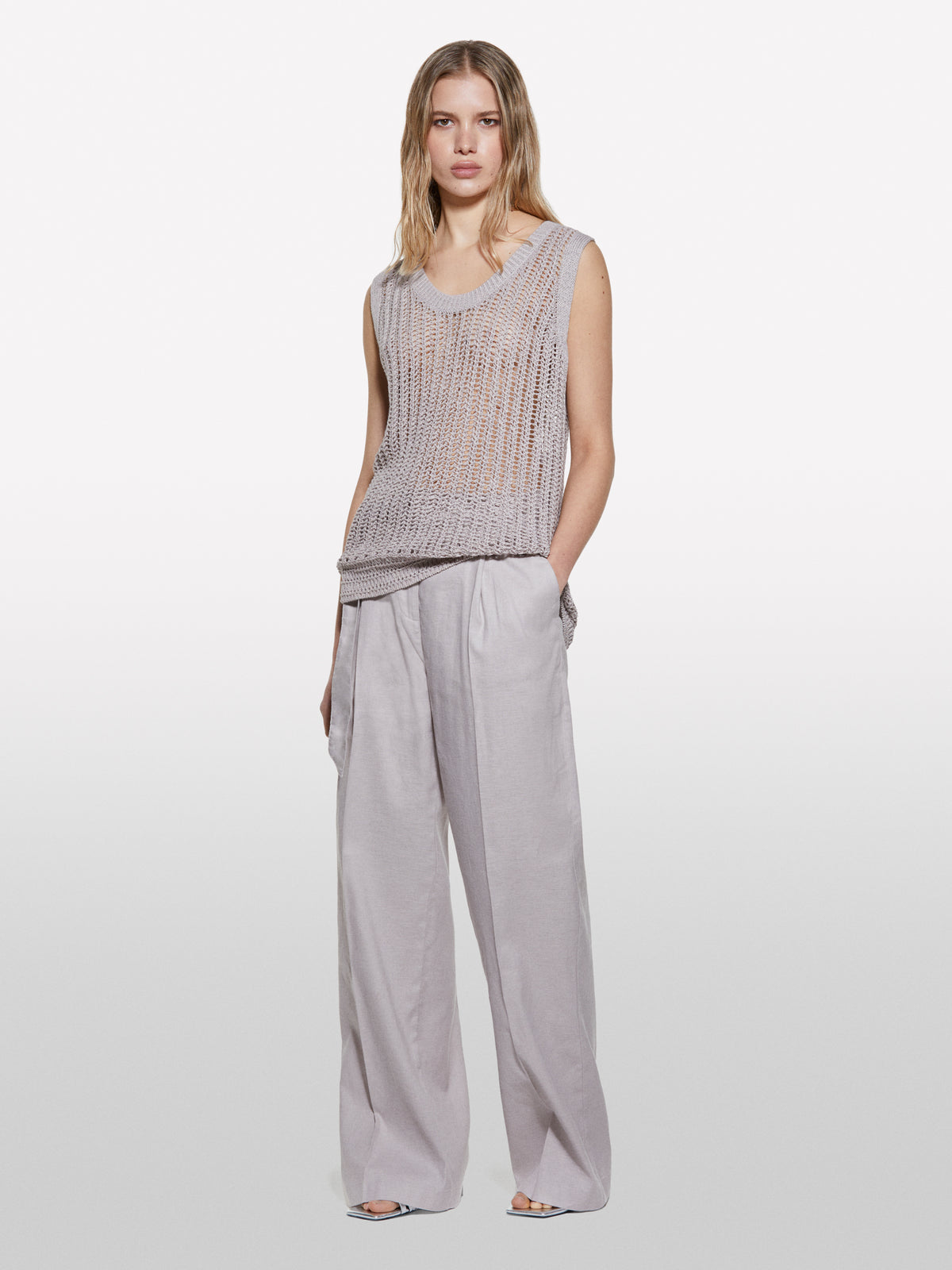 Camisola perfurada bege - ucb_image_F