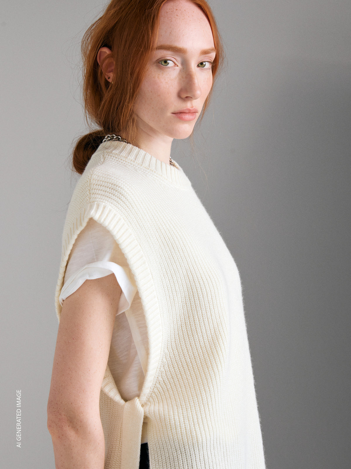 Gilet in maglia con lacci - ucb_image_FY