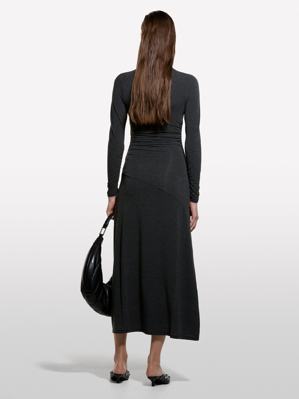Vestido comprido com franzido - ucb_image_B