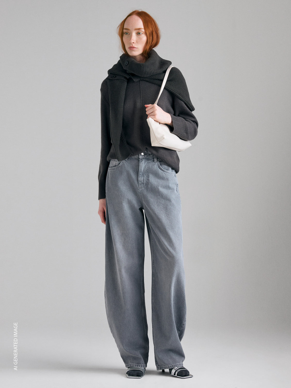 Camisola de gola redonda em mistura de lã - ucb_image_F