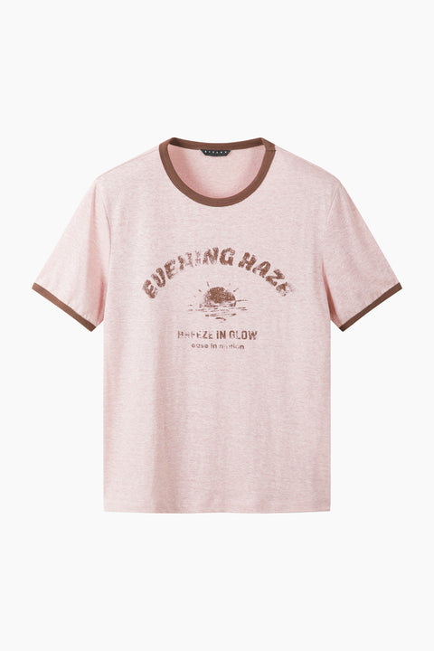 T-shirt com contraste em mistura de linho - ucb_image_FS