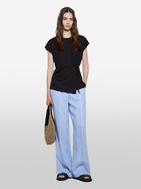 T-shirt preta com atilhos - ucb_image_F