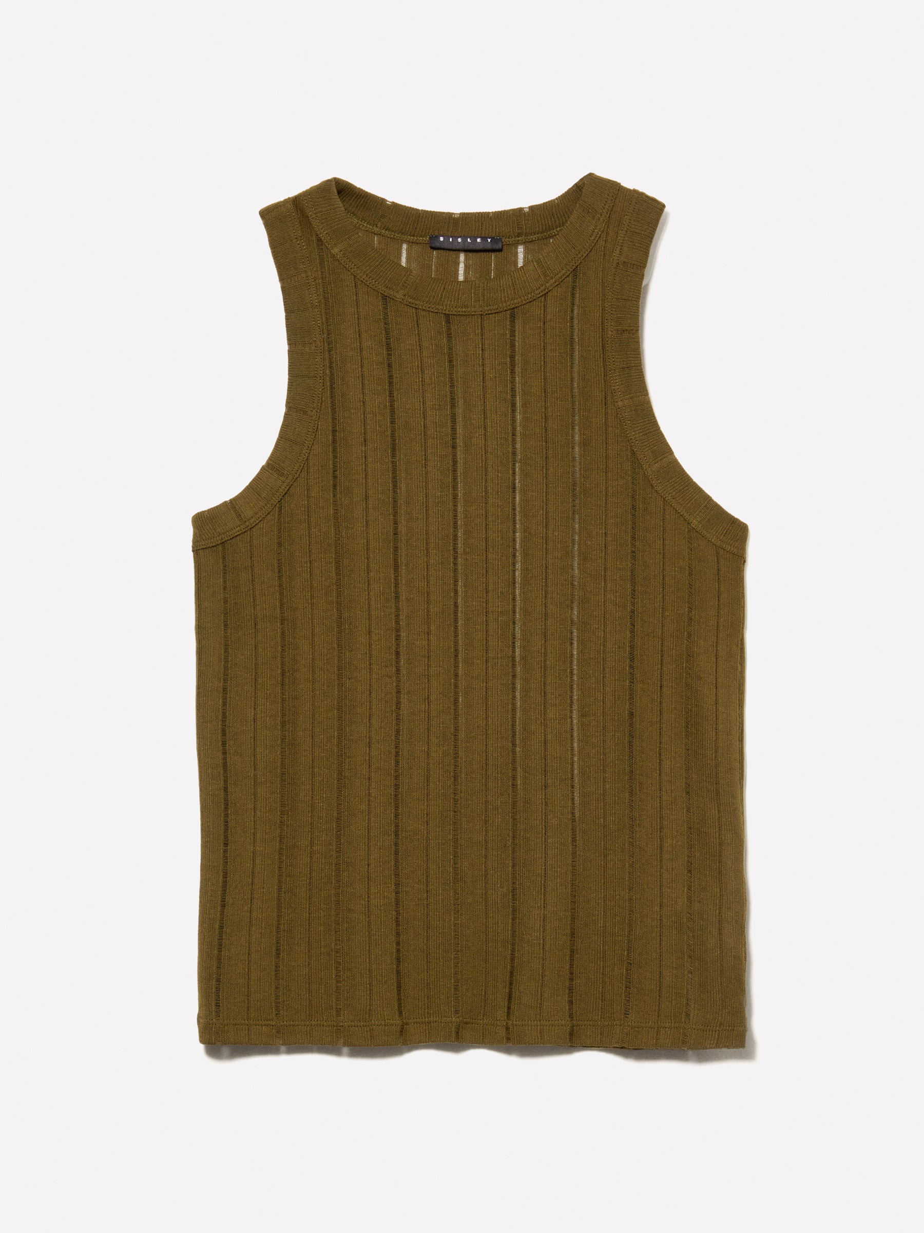 Top verde militar slim fit em canelado - ucb_image_FS