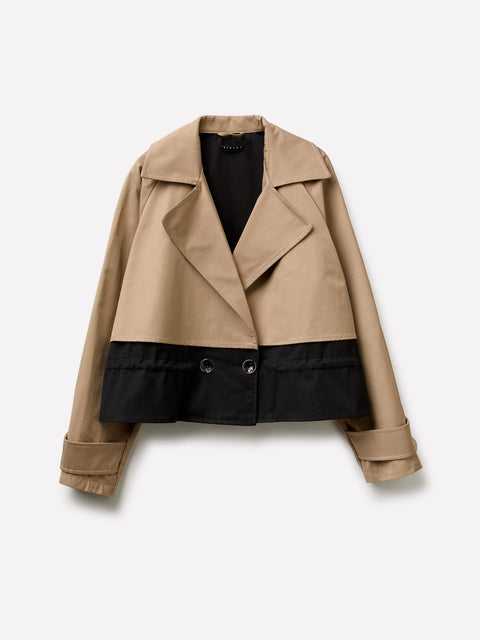 Trench coat cropped bicolor - ucb_image_FS