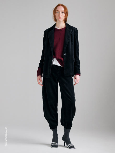 Blazer relaxed fit de veludo canelado - ucb_image_F