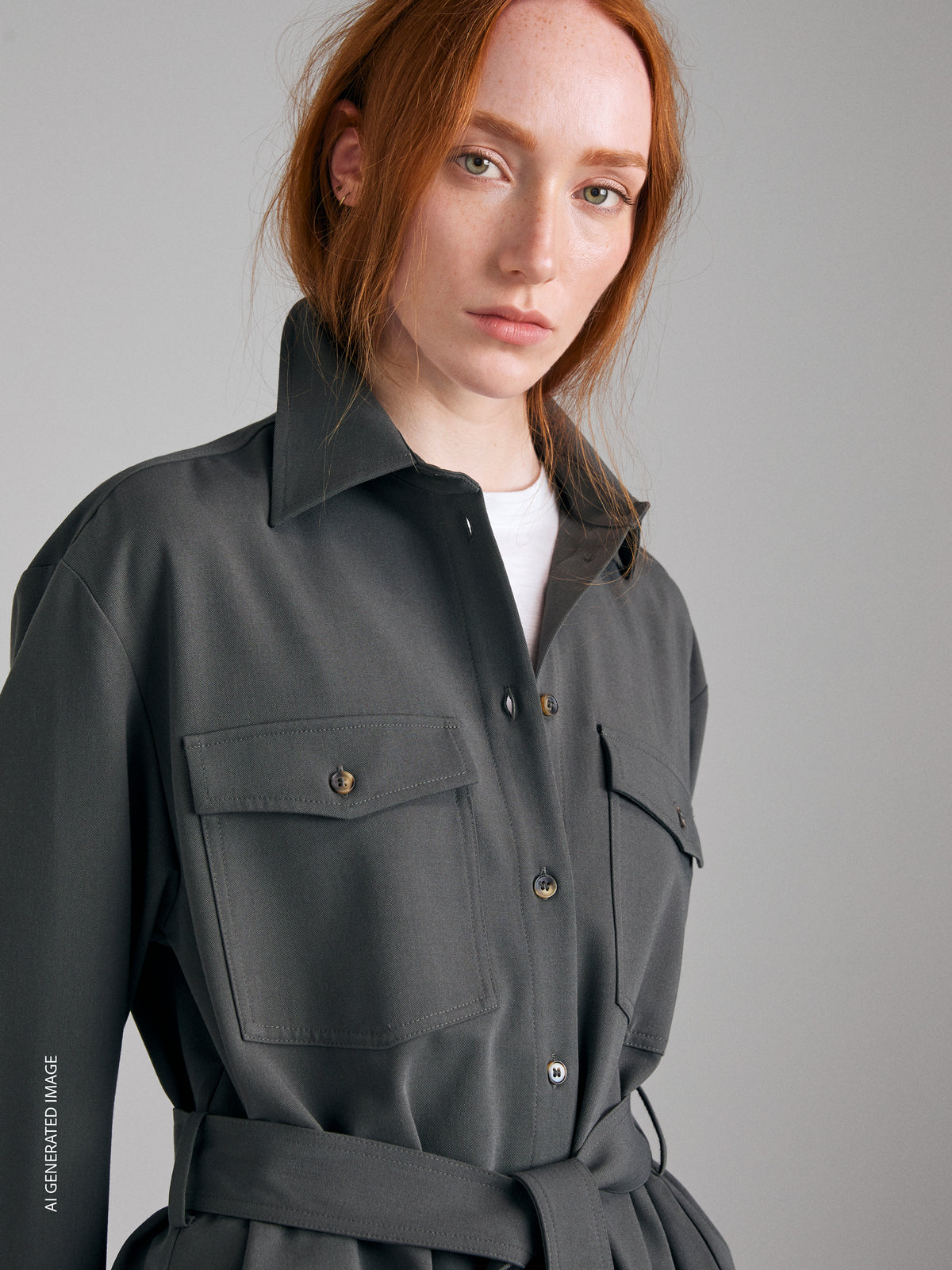 Shirt with sash