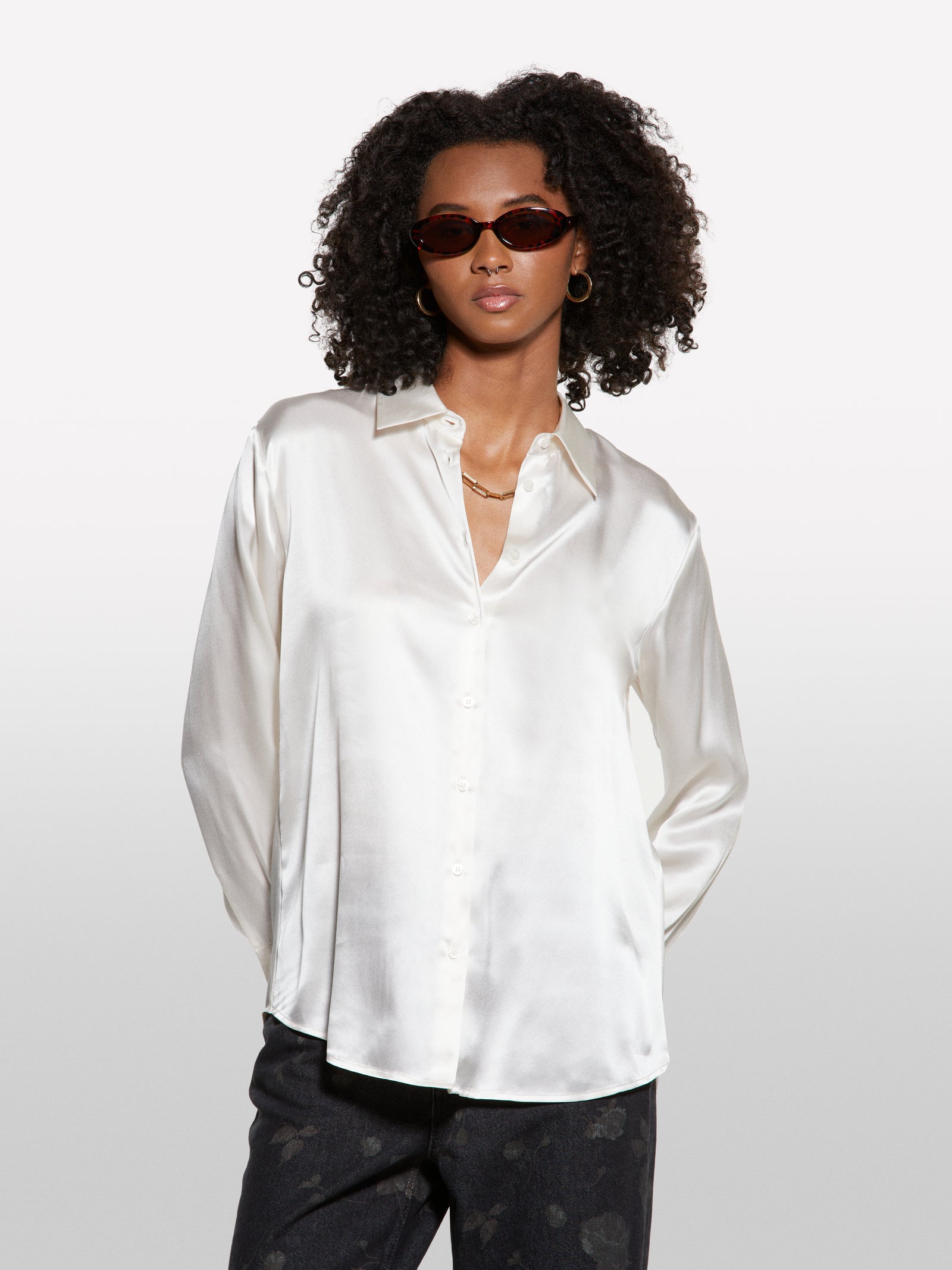 100% silk shirt