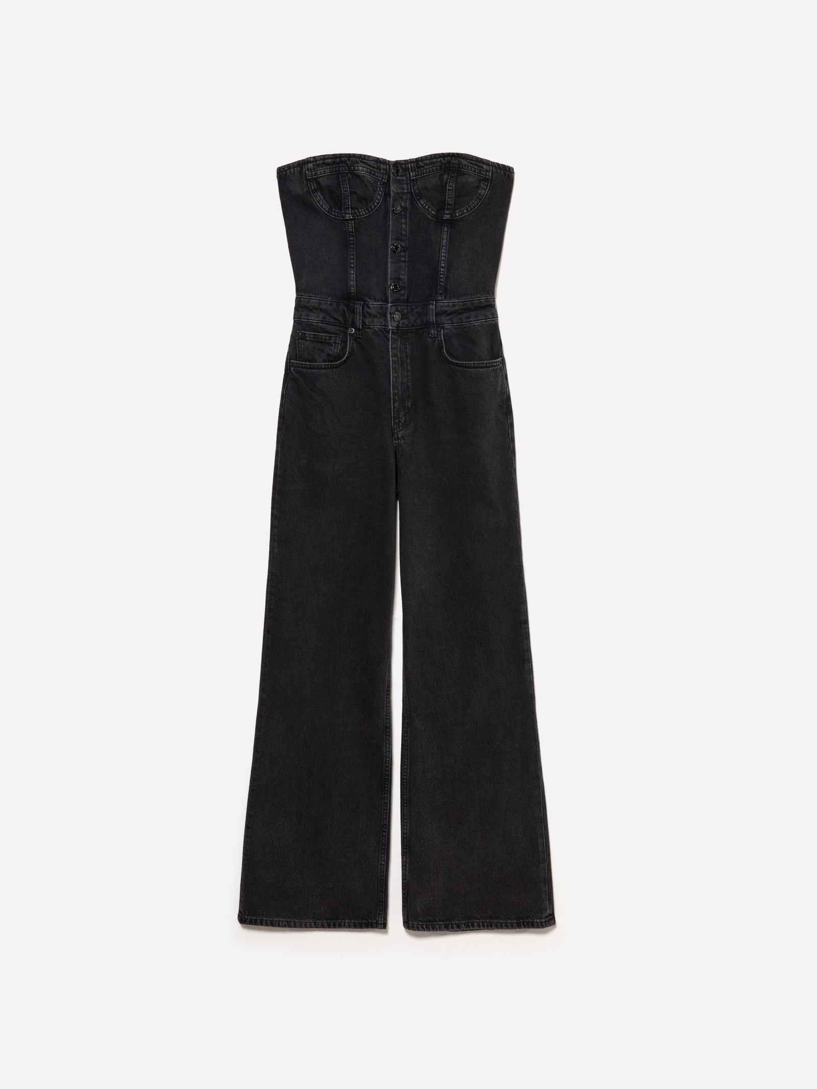 Macacão bustier de jeans preto - ucb_image_FS