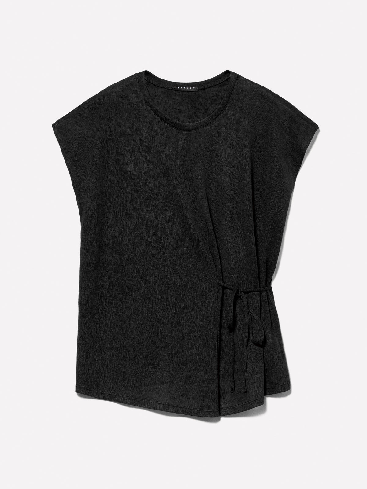 T-shirt preta com atilhos - ucb_image_FS