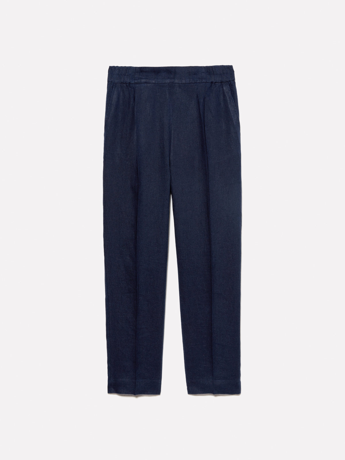 Joggers azul-escuro em 100% linho - ucb_image_FS