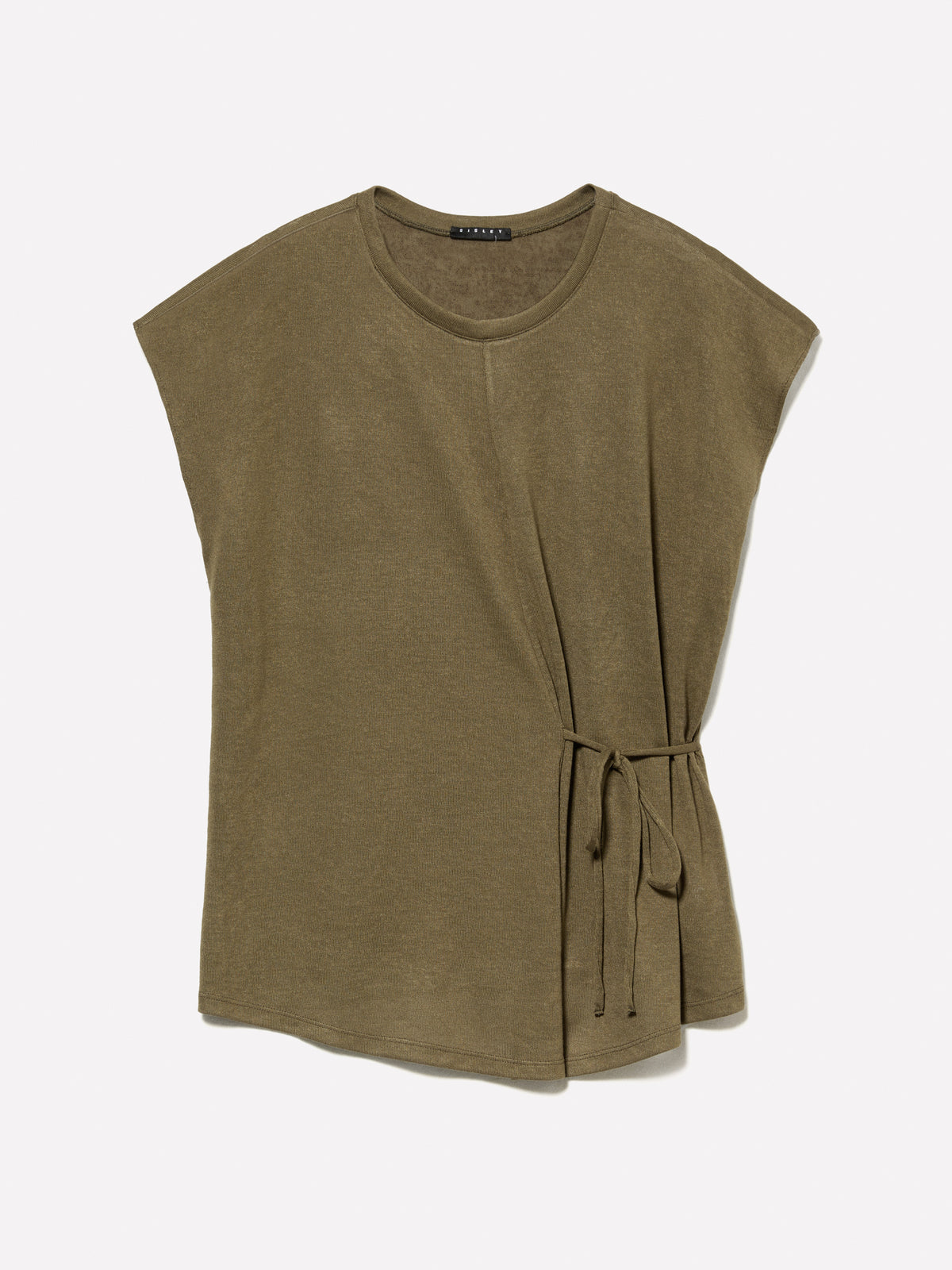 T-shirt verde militar com atilhos - ucb_image_FS