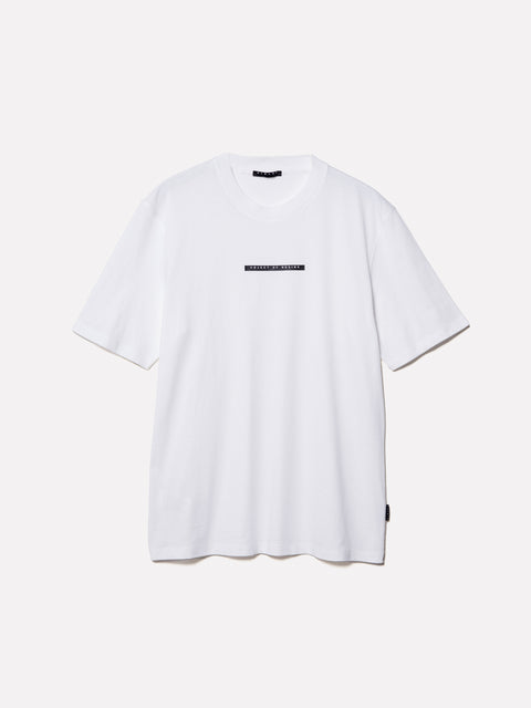 T-shirt branca com estampa de letra - ucb_image_FS