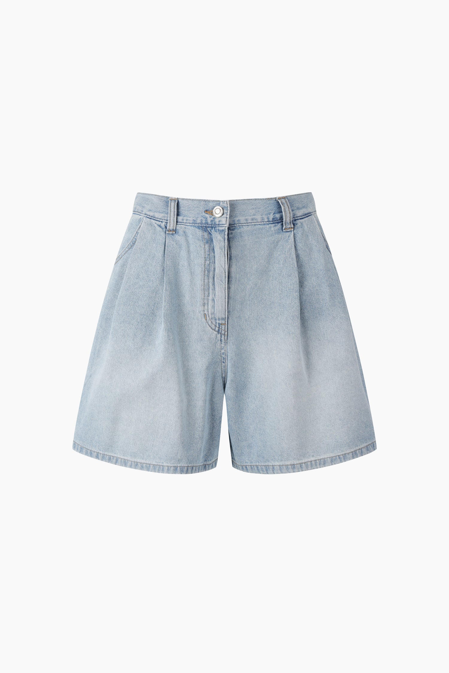 Shorts de jeans com pinças - ucb_image_FS