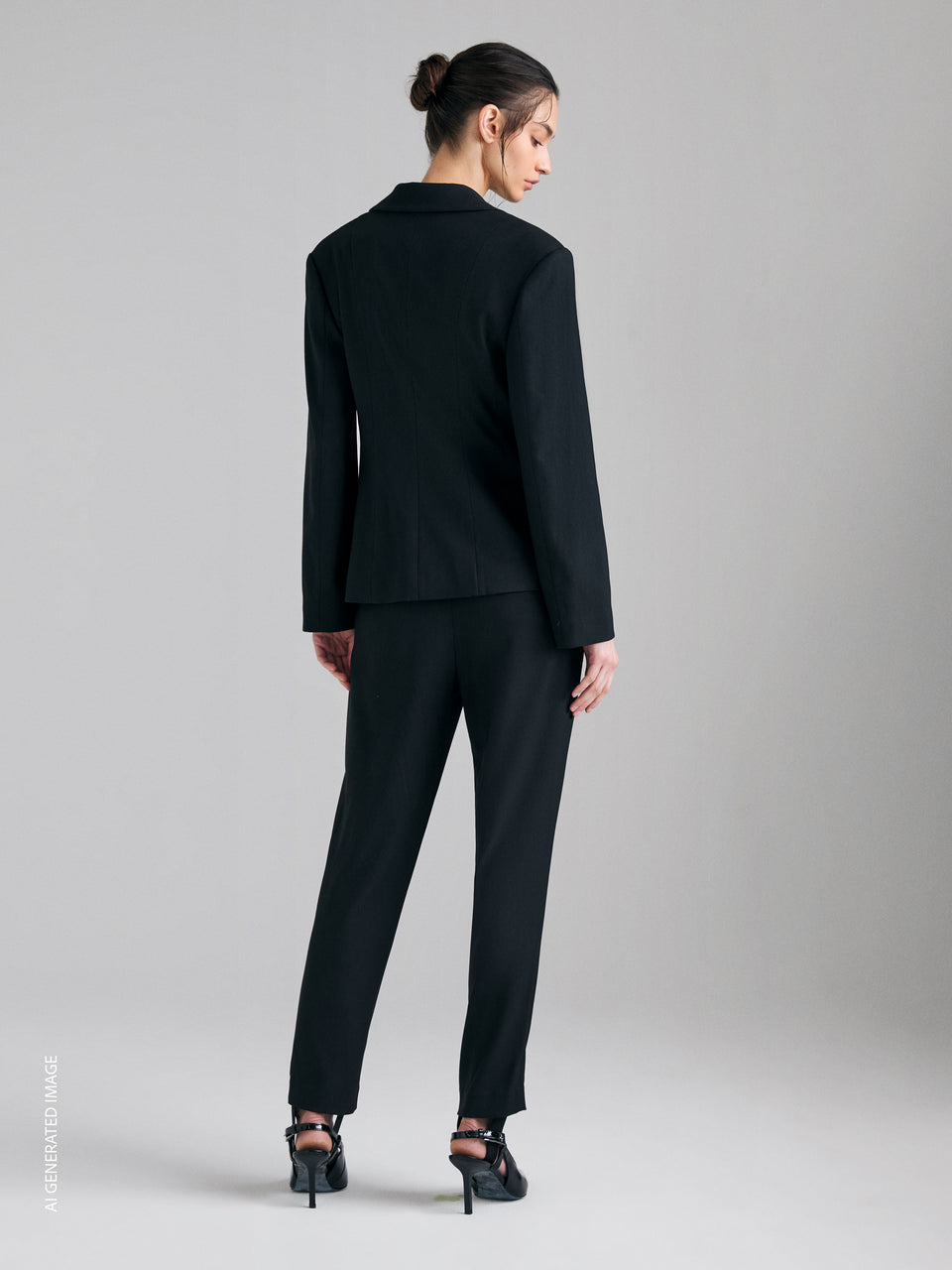 Blazer slim fit mélange - ucb_image_B