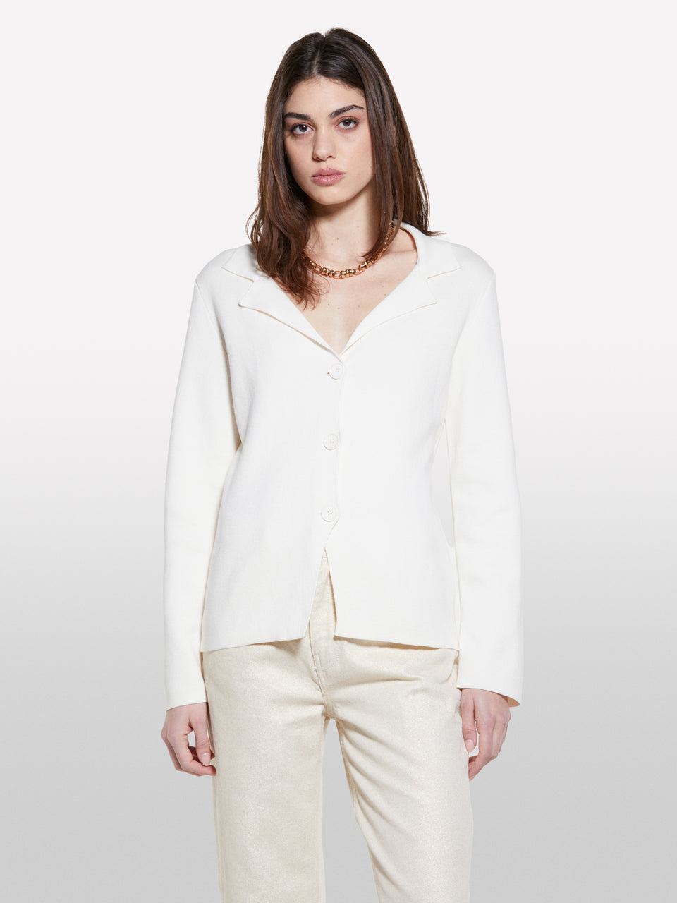 Blazer de malha branco nata - ucb_image_FY