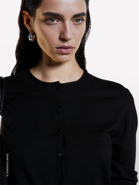 Cardigã regular fit preto - ucb_image_FY