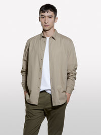 Camicia beige in cotone operato - ucb_image_FY