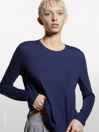 T-shirt azul com mangas compridas - ucb_image_FY