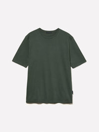 T-shirt verde militar de gola redonda 100% algodão orgânico - ucb_image_FS