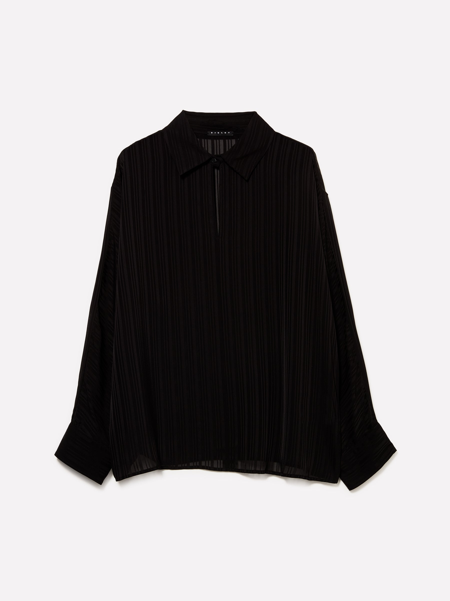 Camisa fechada em jacquard riscado - ucb_image_FS