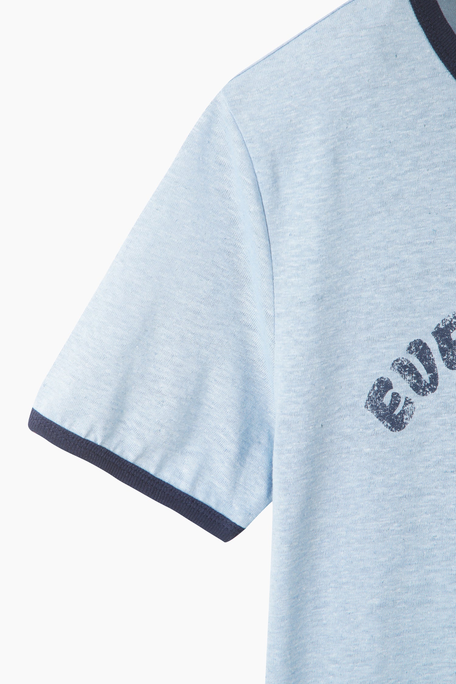 T-shirt com contraste em mistura de linho - ucb_image_DS1