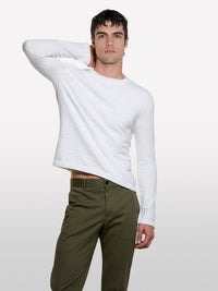Camisola branca de gola redonda regular fit - ucb_image_FY