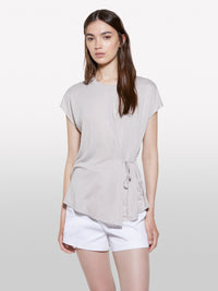 T-shirt cinzenta com atilhos - ucb_image_FY