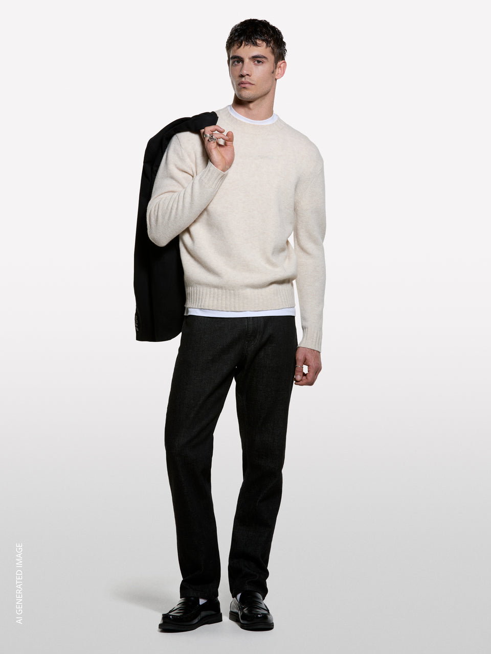 Maglia girocollo in misto lana - ucb_image_F