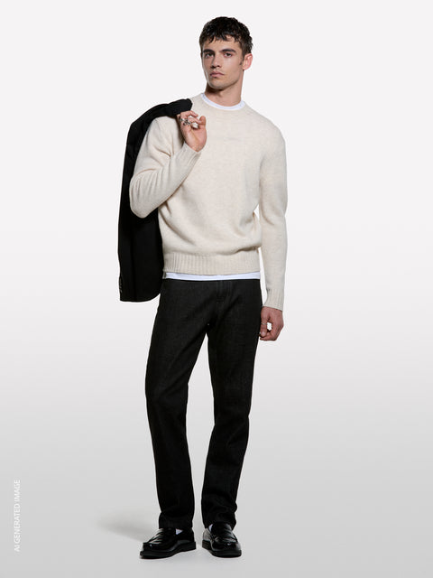 Maglia girocollo in misto lana - ucb_image_F