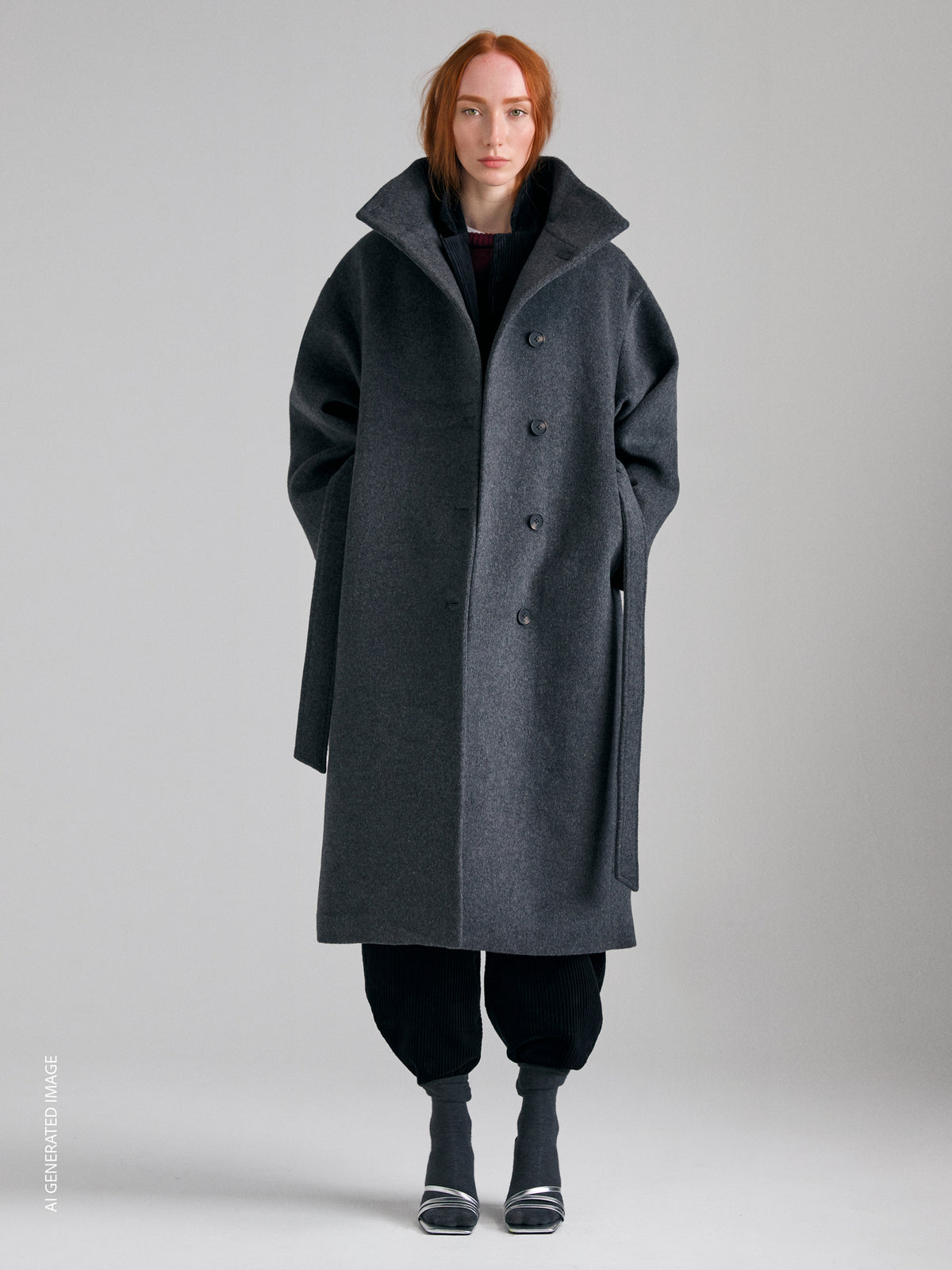 Sobretudo relaxed fit com gola alta - ucb_image_F