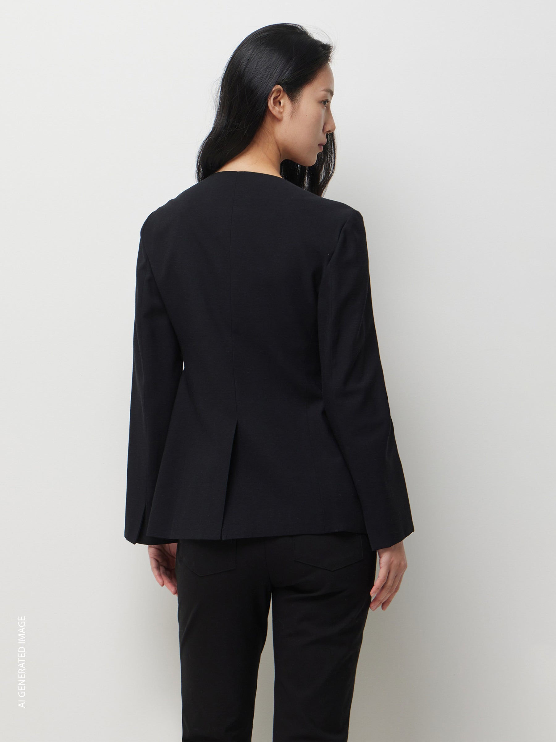 Blazer de gola redonda - ucb_image_B