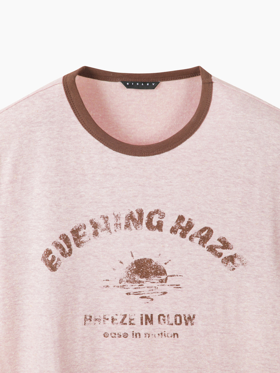 T-shirt com contraste em mistura de linho - ucb_image_BS