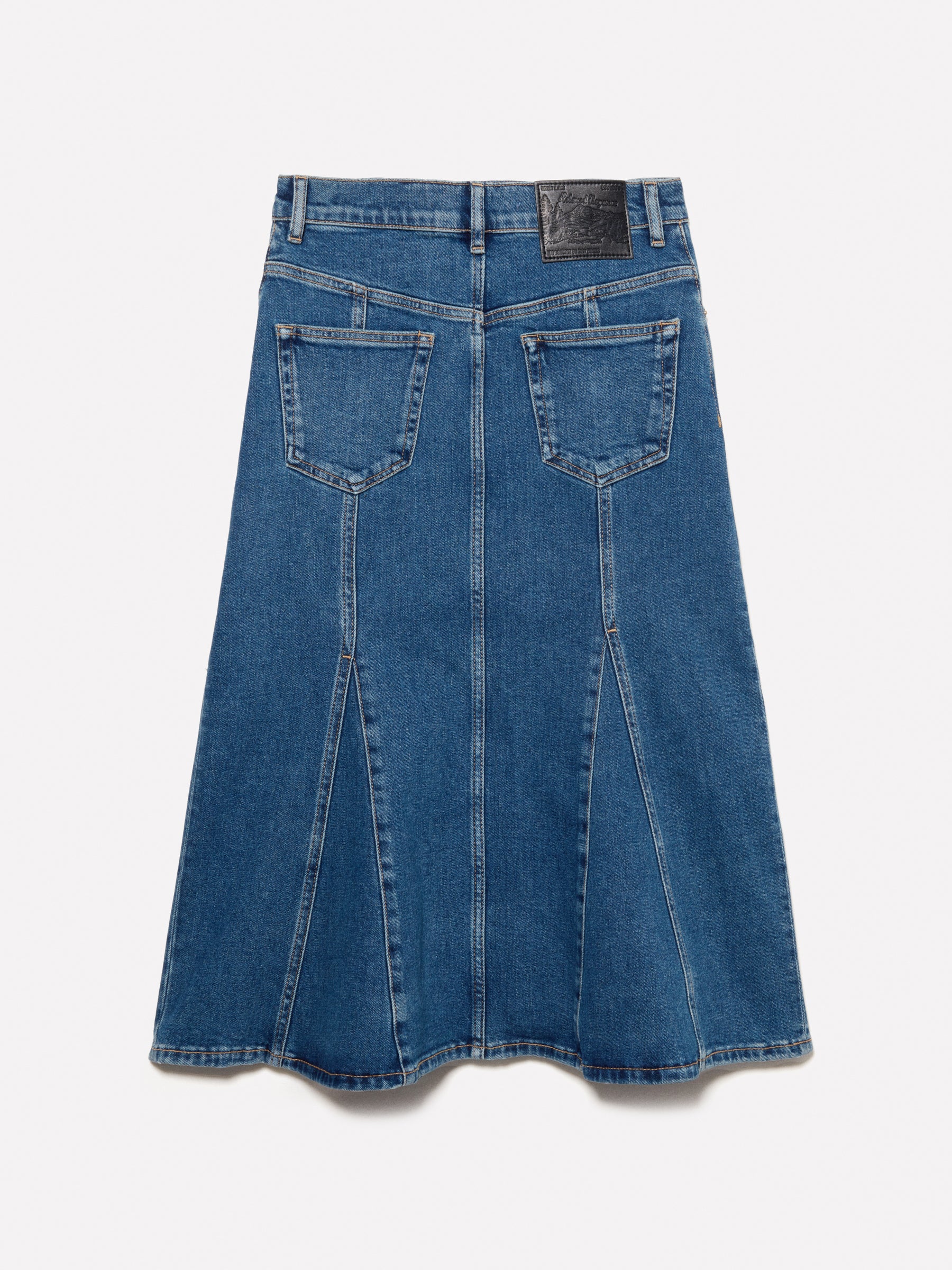 Saia de jeans evasé azul - ucb_image_BS