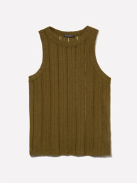 Top verde militar slim fit em canelado - ucb_image_FS