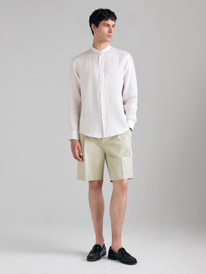 Striped shirt in pure linen