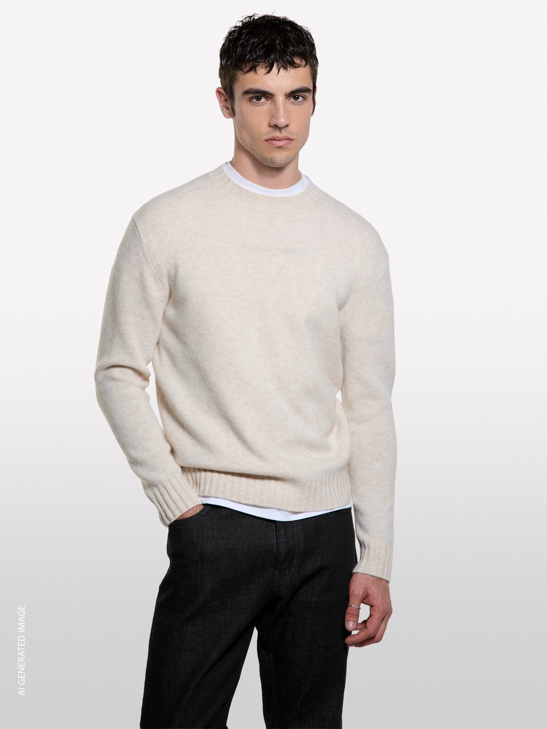 Maglia girocollo in misto lana - ucb_image_FY
