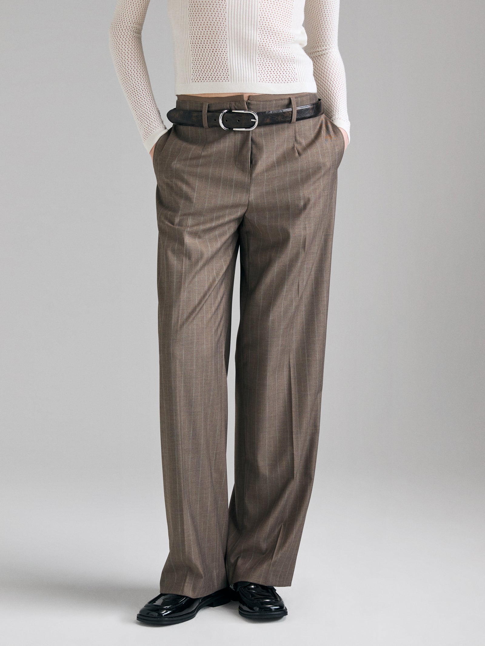 Striped trousers