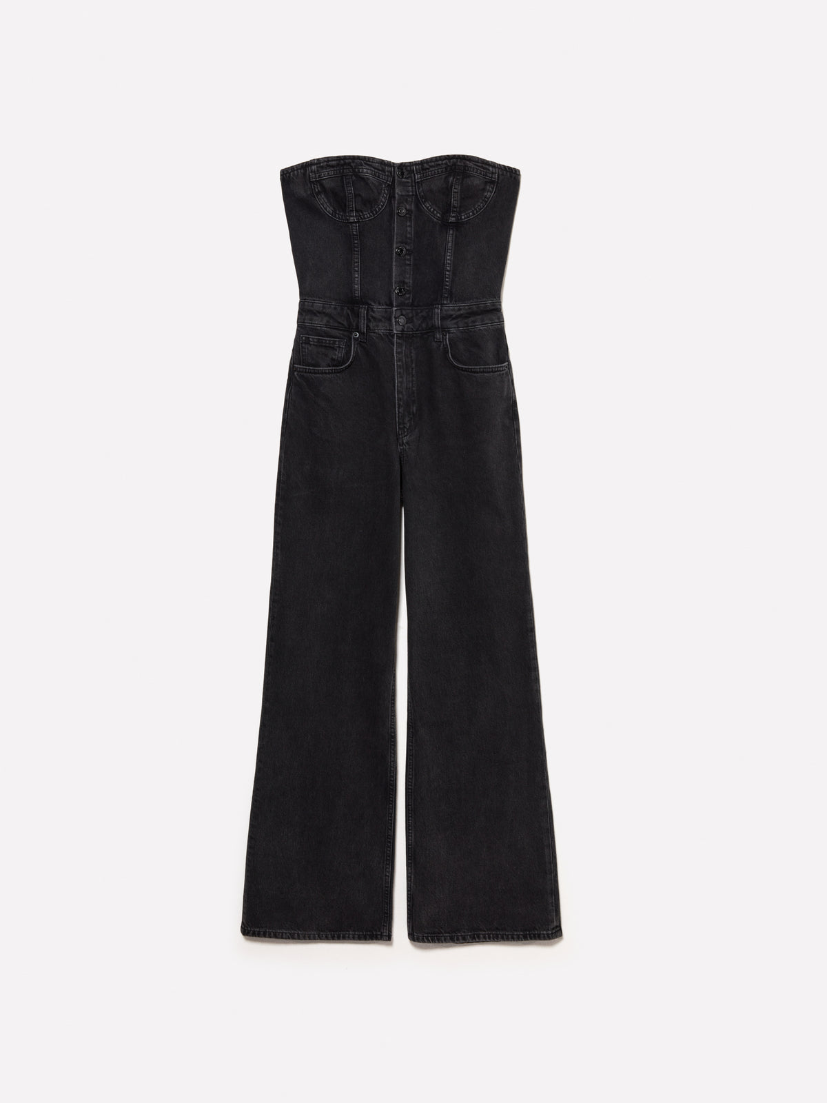 Macacão bustier de jeans preto - ucb_image_FS