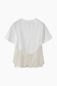 T-shirt com top em contraste - ucb_image_FS
