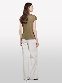 T-shirt verde militar com atilhos - ucb_image_B