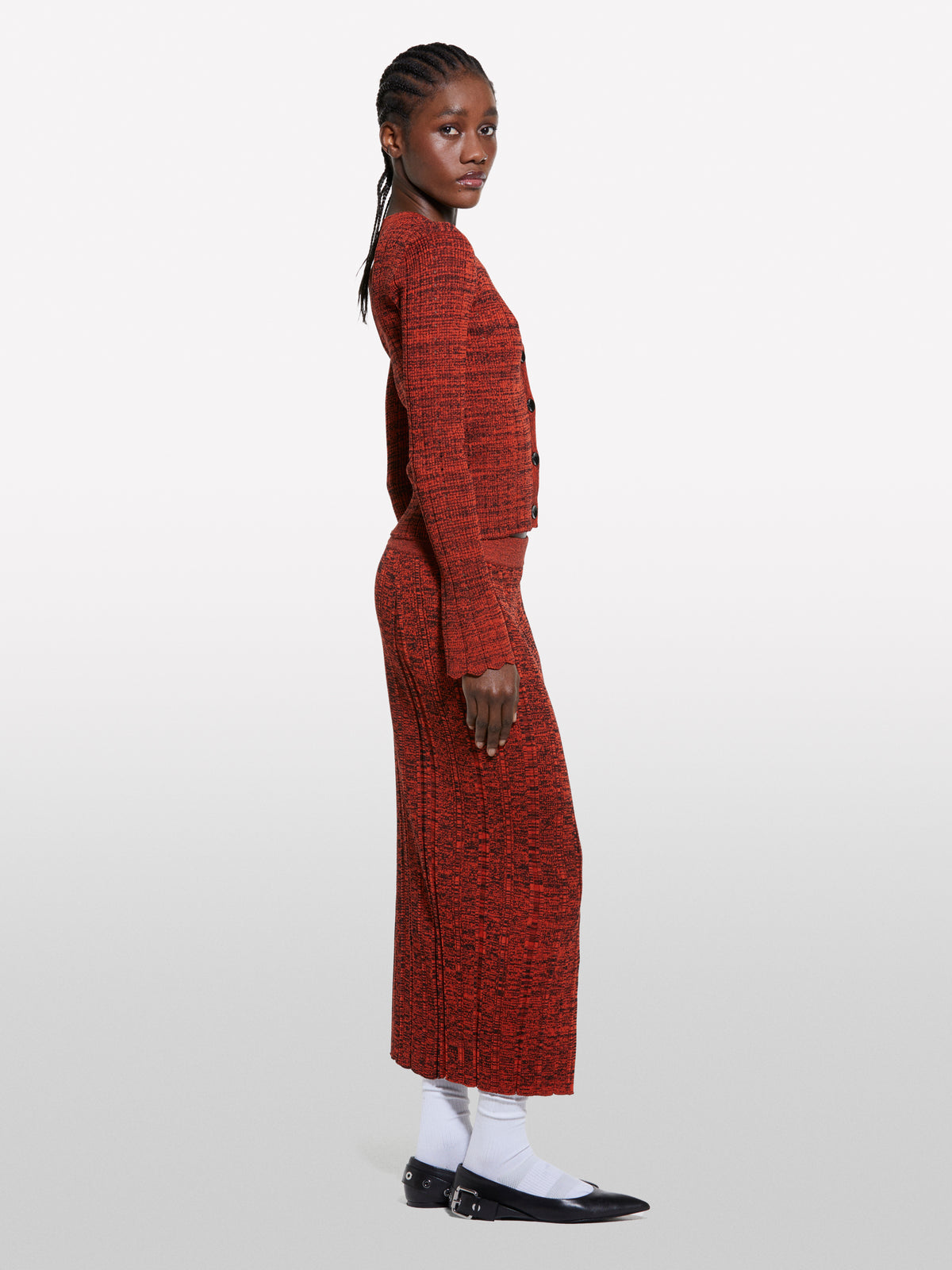 Cardigã vermelho de malha - ucb_image_F