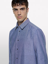 Camisa cinza regular fit em 100% algodão - ucb_image_FY