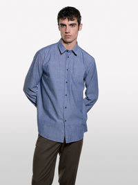 Camisa cinza regular fit em 100% algodão - ucb_image_FY