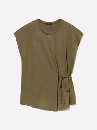 T-shirt verde militar com atilhos - ucb_image_FS
