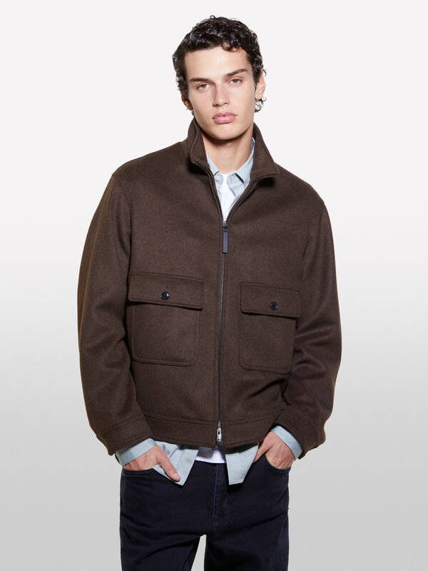 Aviator jacket with pockets - men's jackets and coats | Sisley