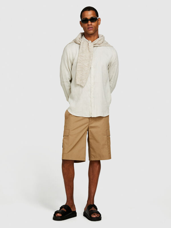 Cargo bermudas with pockets - men's shorts | Sisley