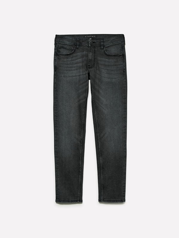 Black Style 74 slim fit jeans - men's slim fit jeans | Sisley