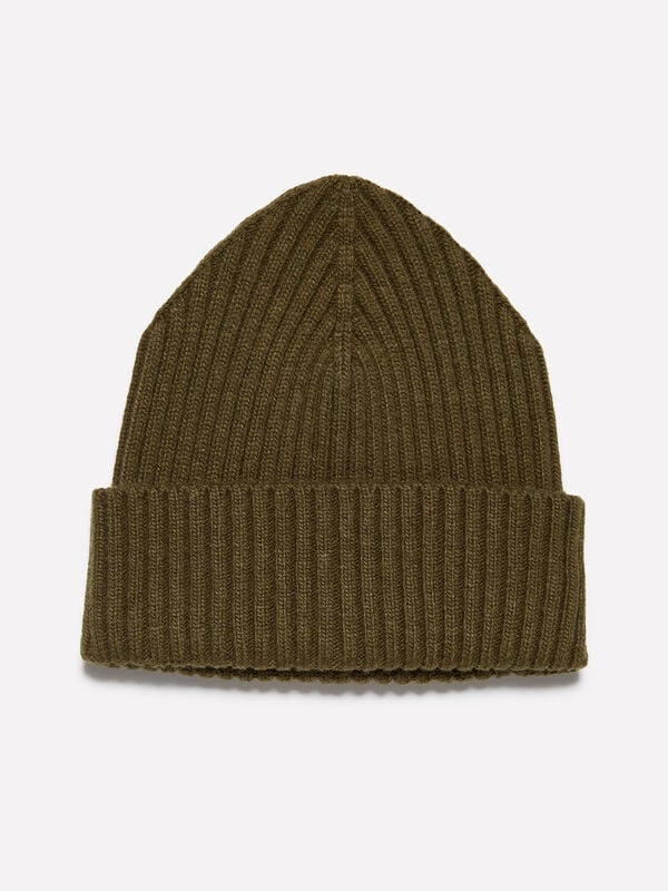 Brown knit hat - men's hats | Sisley