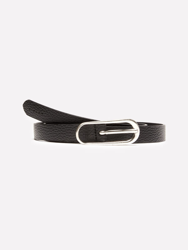 Thin leather belt - women's belts | Sisley